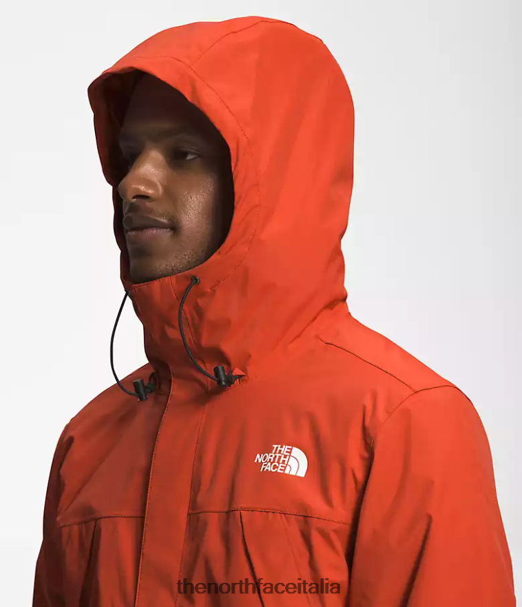 The North Face vestiario 460N8D1001 bronzo arrugginito uomini triclima di antora