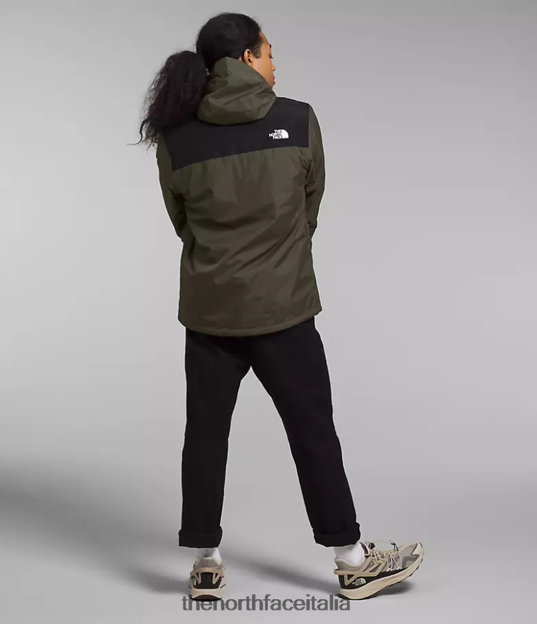 The North Face vestiario 460N8D1002 nuovo verde tortora/tnf nero uomini triclima di antora