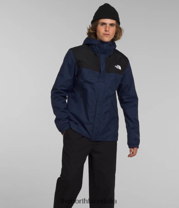 The North Face vestiario 460N8D1003 summit blu scuro/tnf nero uomini triclima di antora