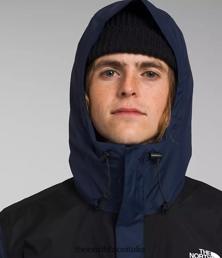 The North Face vestiario 460N8D1003 summit blu scuro/tnf nero uomini triclima di antora