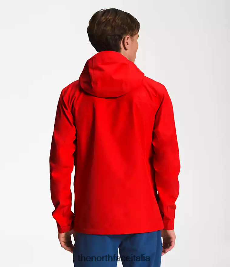 The North Face vestiario 460N8D1115 rosso fuoco uomini giacca dryzzle futurelight