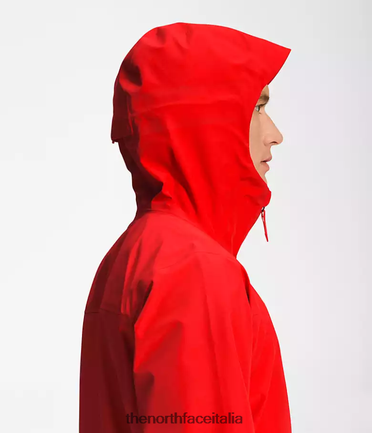 The North Face vestiario 460N8D1115 rosso fuoco uomini giacca dryzzle futurelight