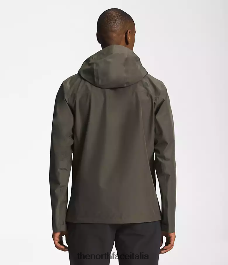 The North Face vestiario 460N8D1116 nuovo verde tortora uomini giacca dryzzle futurelight