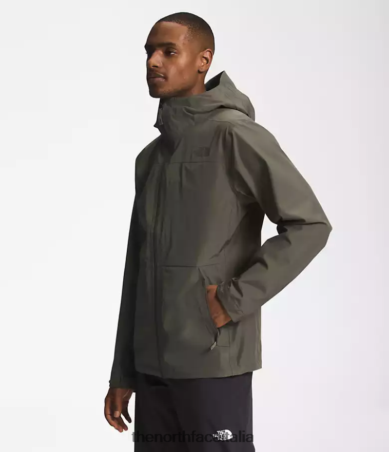 The North Face vestiario 460N8D1116 nuovo verde tortora uomini giacca dryzzle futurelight
