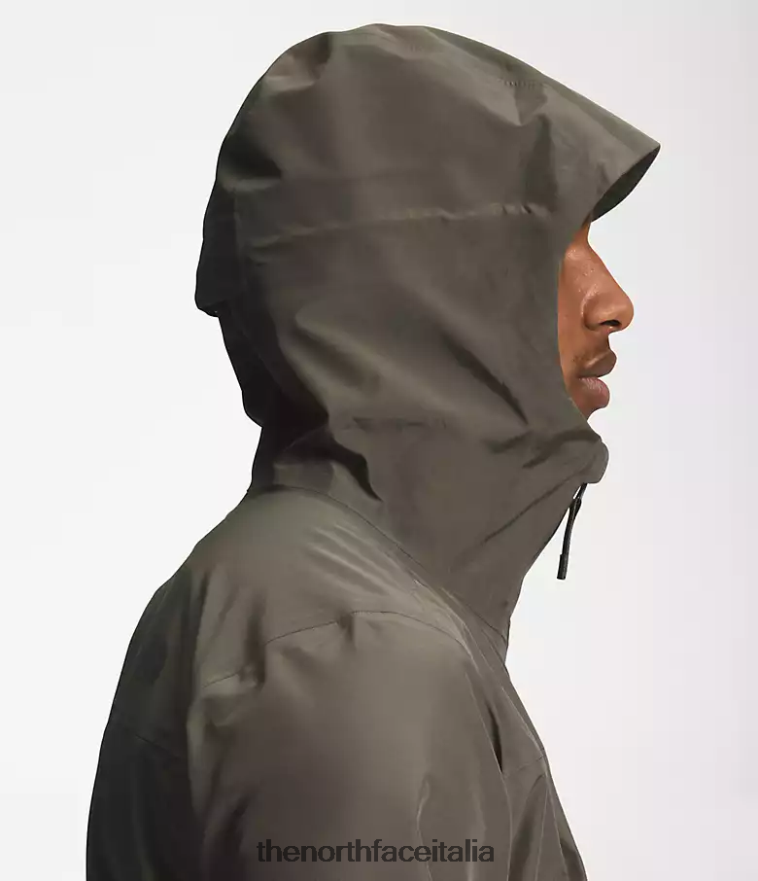 The North Face vestiario 460N8D1116 nuovo verde tortora uomini giacca dryzzle futurelight