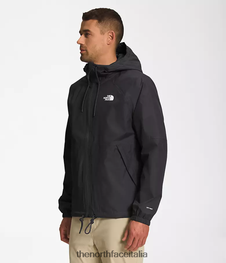The North Face vestiario 460N8D1193 grazie nero uomini felpa con cappuccio antipioggia antora
