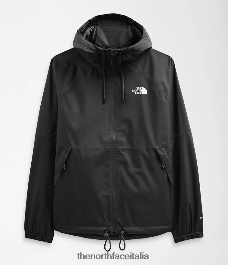 The North Face vestiario 460N8D1193 grazie nero uomini felpa con cappuccio antipioggia antora