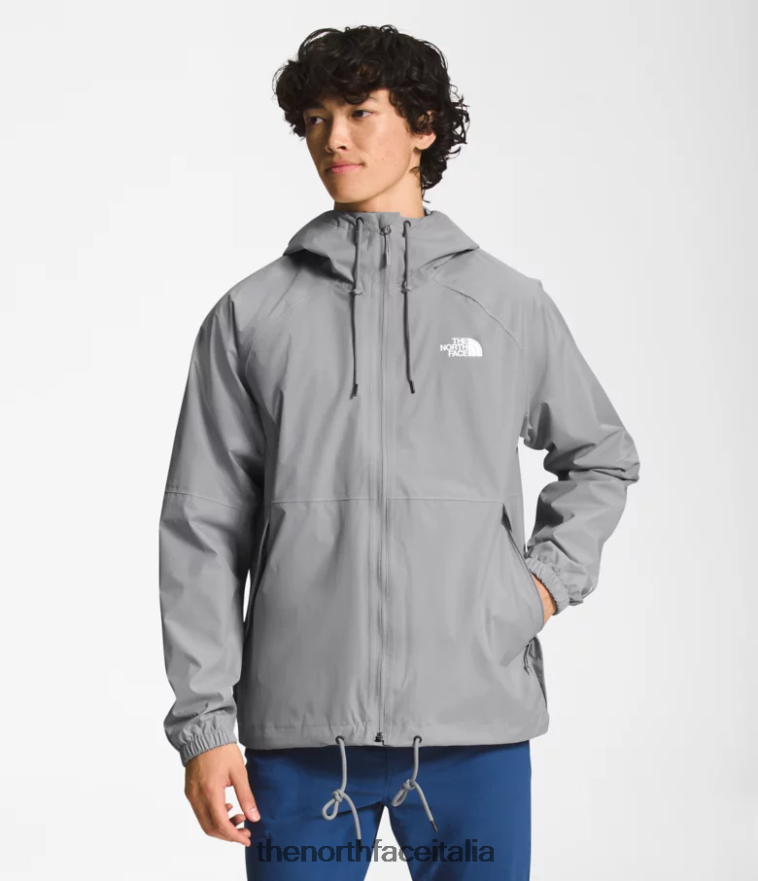The North Face vestiario 460N8D1194 fusione di grigio uomini felpa con cappuccio antipioggia antora