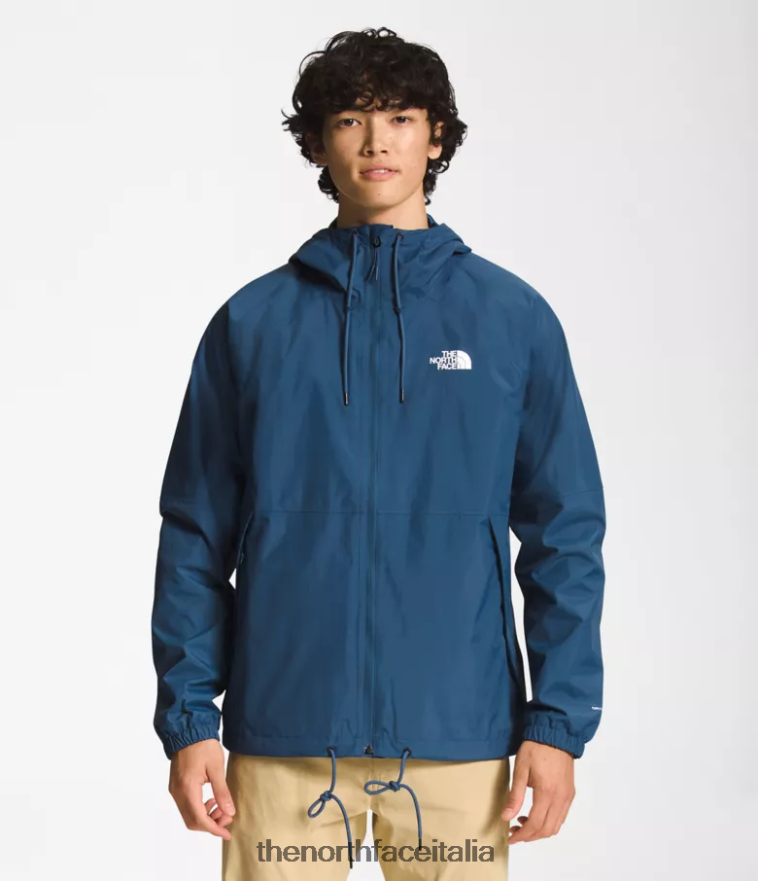 The North Face vestiario 460N8D1195 blu ombroso uomini felpa con cappuccio antipioggia antora