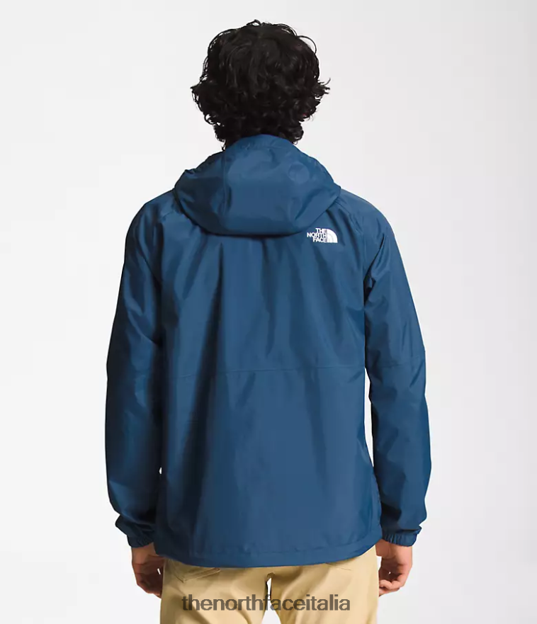 The North Face vestiario 460N8D1195 blu ombroso uomini felpa con cappuccio antipioggia antora
