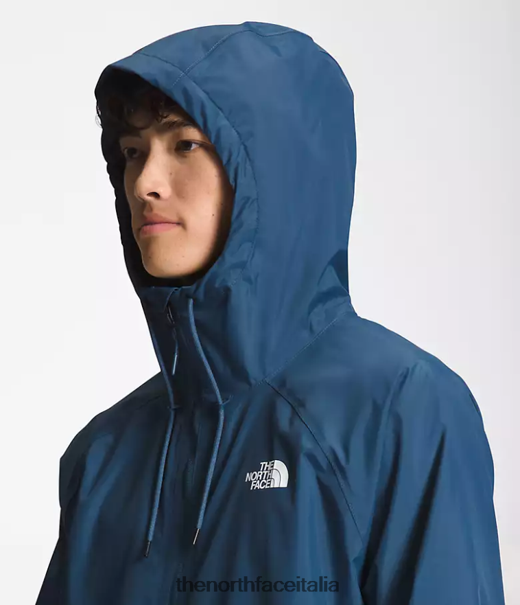The North Face vestiario 460N8D1195 blu ombroso uomini felpa con cappuccio antipioggia antora