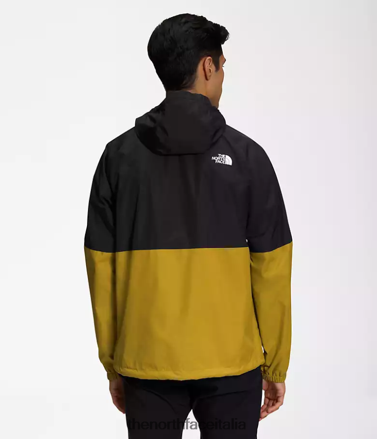 The North Face vestiario 460N8D1196 tnf nero/oro minerale uomini felpa con cappuccio antipioggia antora
