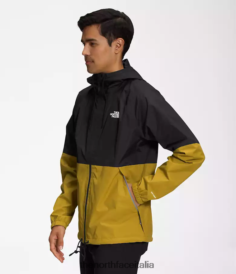 The North Face vestiario 460N8D1196 tnf nero/oro minerale uomini felpa con cappuccio antipioggia antora