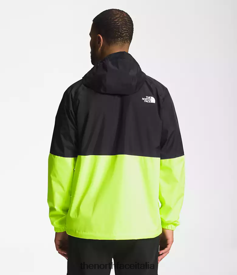 The North Face vestiario 460N8D1198 tnf nero/led giallo uomini felpa con cappuccio antipioggia antora