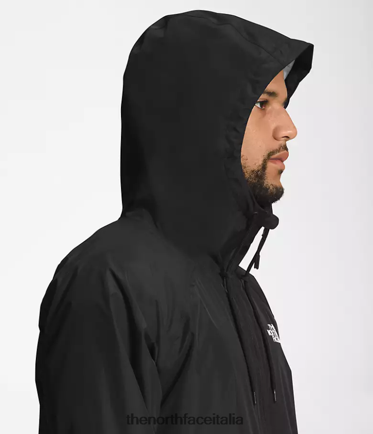 The North Face vestiario 460N8D1198 tnf nero/led giallo uomini felpa con cappuccio antipioggia antora