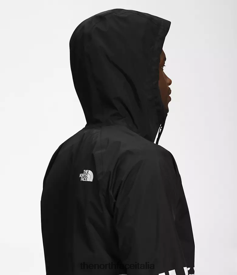 The North Face vestiario 460N8D1199 stampa tnf nera/tnf nera uomini felpa con cappuccio antipioggia antora