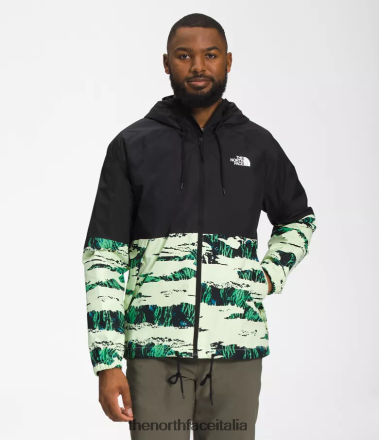 The North Face vestiario 460N8D1201 stampa mimetica tnf nero/marrone utile uomini felpa con cappuccio antipioggia antora