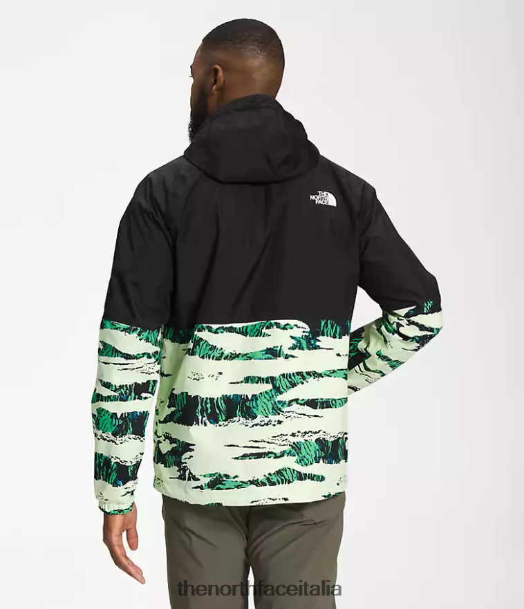 The North Face vestiario 460N8D1201 stampa mimetica tnf nero/marrone utile uomini felpa con cappuccio antipioggia antora