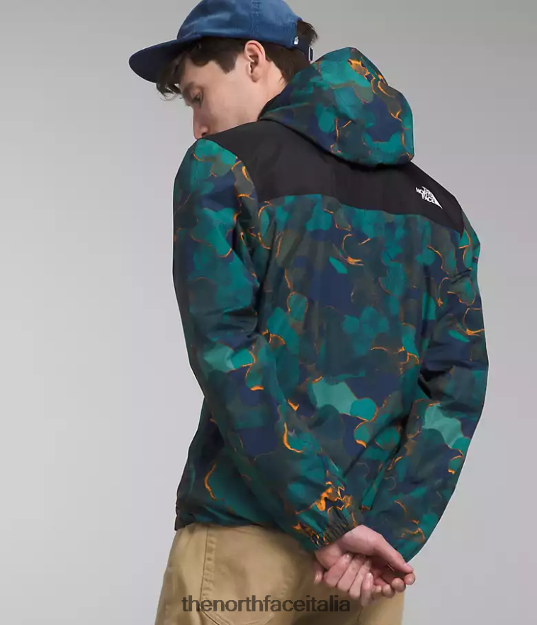 The North Face vestiario 460N8D281 stampa con texture mimetica navy summit/tnf nero uomini giacca antoriana