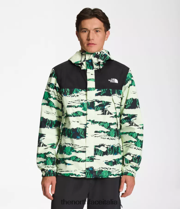 The North Face vestiario 460N8D285 stampa mimetica tnf nero/marrone utile uomini giacca antoriana