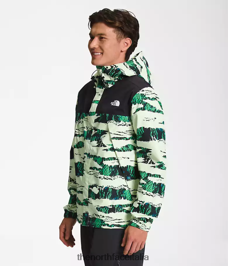 The North Face vestiario 460N8D285 stampa mimetica tnf nero/marrone utile uomini giacca antoriana
