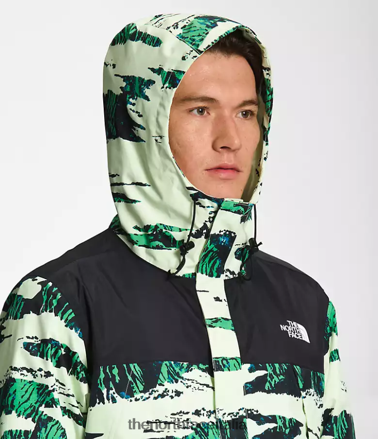The North Face vestiario 460N8D285 stampa mimetica tnf nero/marrone utile uomini giacca antoriana