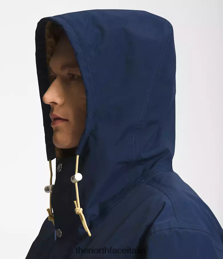 The North Face vestiario 460N8D294 summit blu scuro/marrone pratico uomini Giacca antipioggia pratica M66