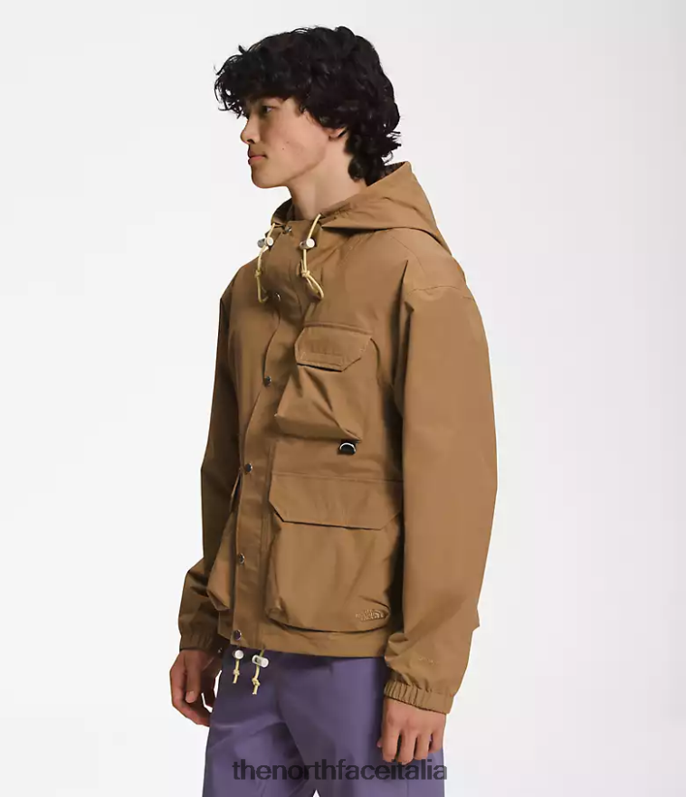 The North Face vestiario 460N8D297 marrone pratico uomini Giacca antipioggia pratica M66