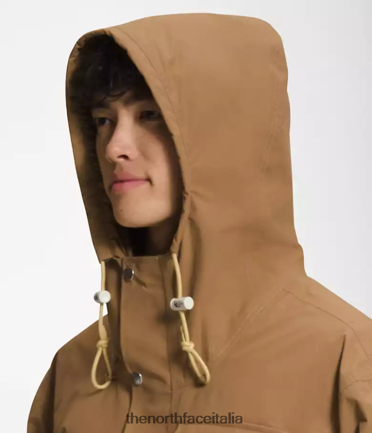 The North Face vestiario 460N8D297 marrone pratico uomini Giacca antipioggia pratica M66