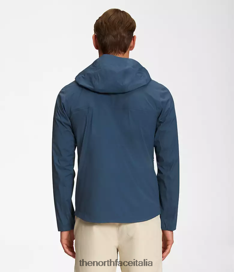 The North Face vestiario 460N8D412 blu ombroso uomini giacca dryvent del bacino occidentale