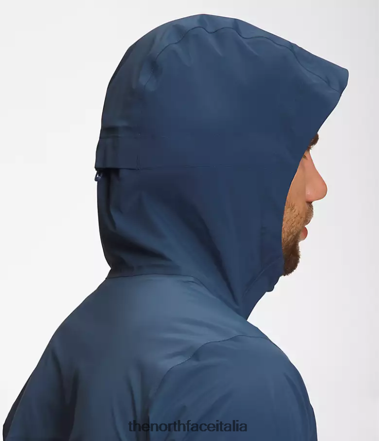 The North Face vestiario 460N8D412 blu ombroso uomini giacca dryvent del bacino occidentale