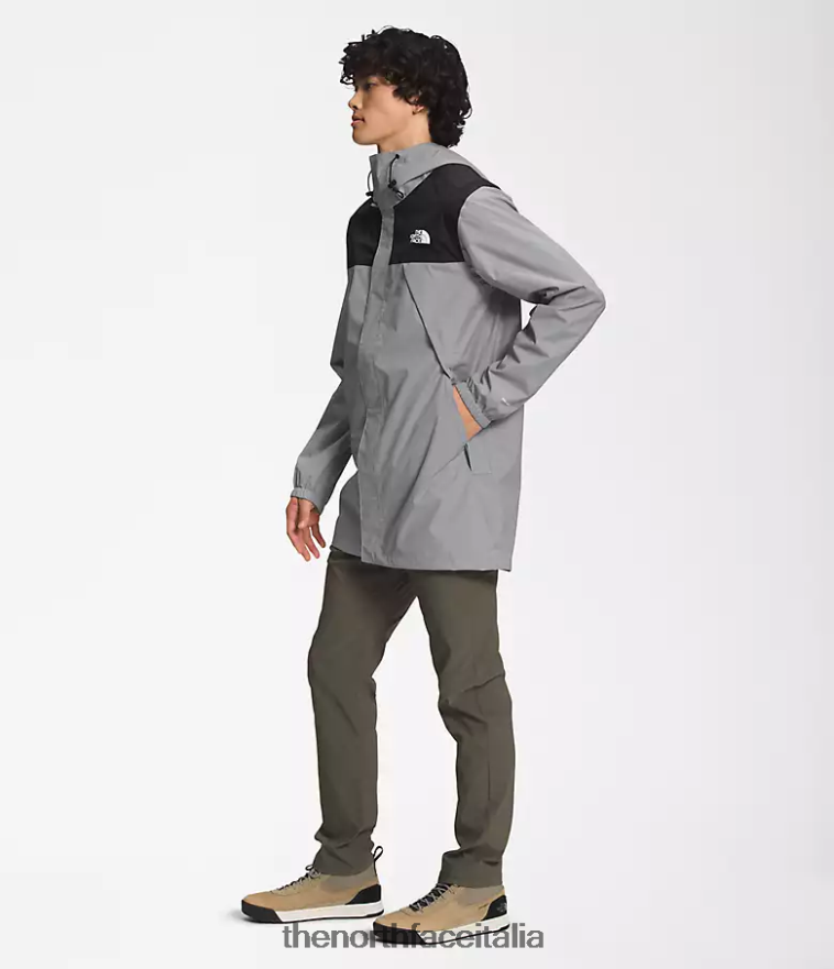 The North Face vestiario 460N8D539 nero/grigio fuso uomini parka antora