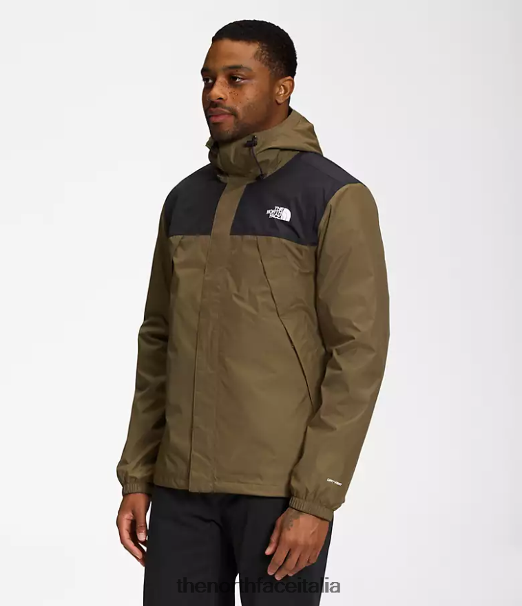 The North Face vestiario 460N8D999 oliva militare/tnf nero uomini triclima di antora