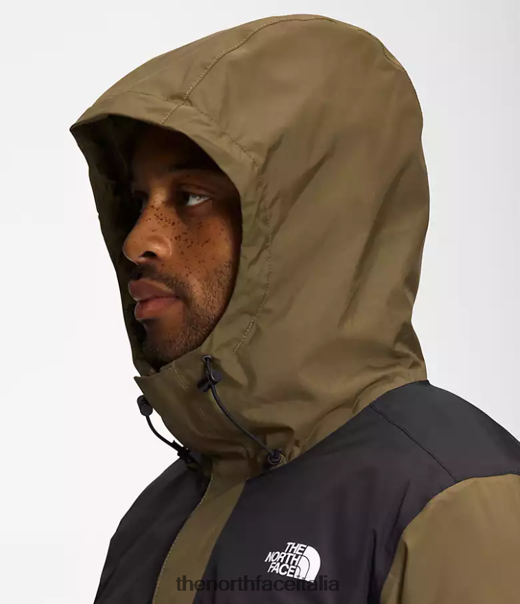 The North Face vestiario 460N8D999 oliva militare/tnf nero uomini triclima di antora