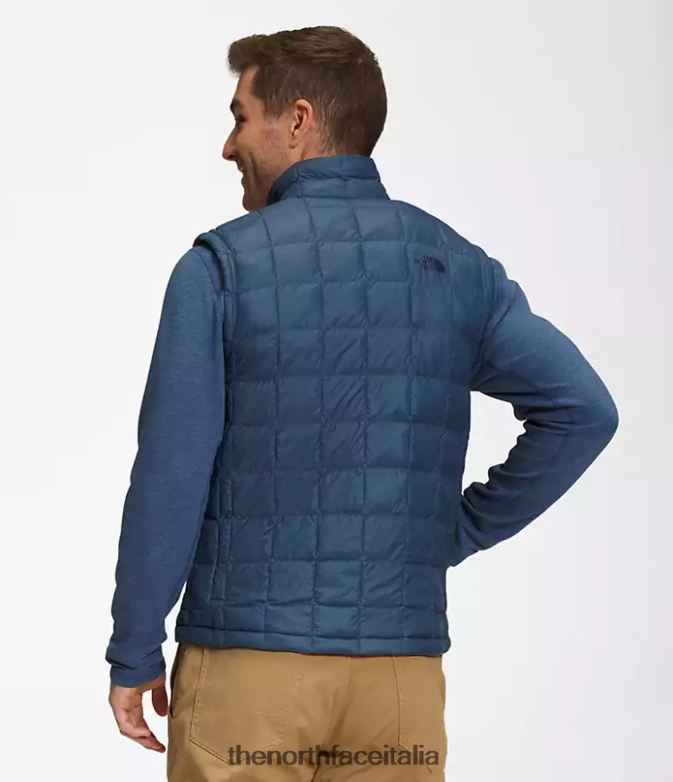 The North Face vestiario 460N8D1156 blu ombroso uomini gilet ecologico Thermoball 2.0