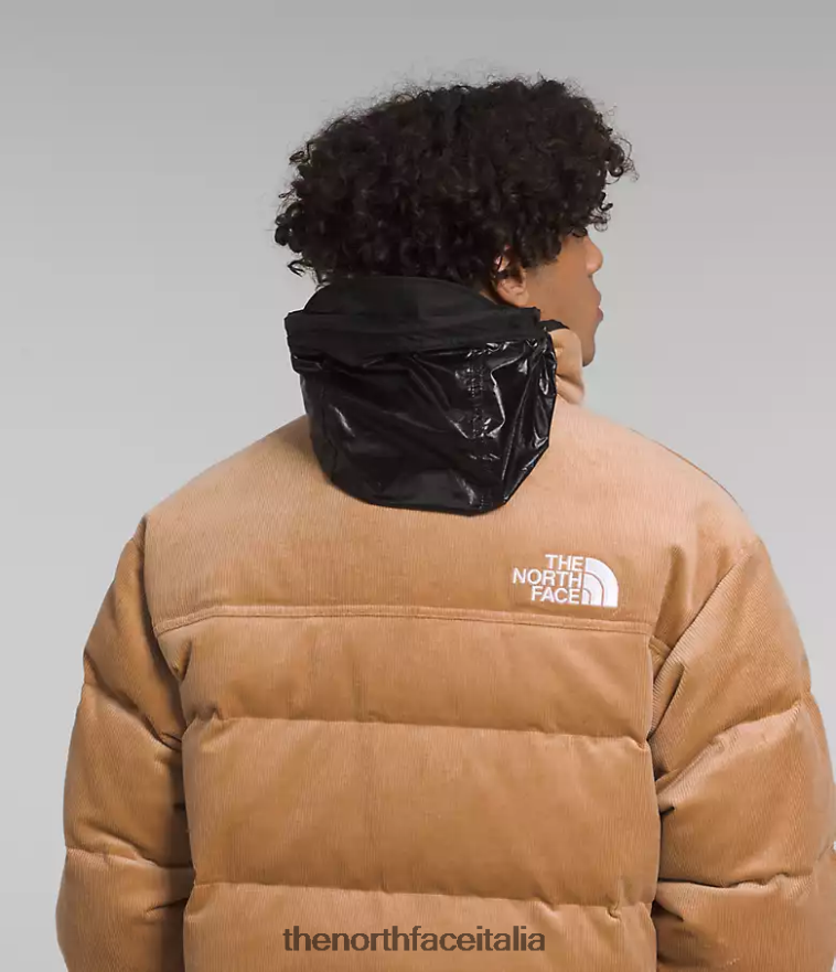 The North Face vestiario 460N8D1203 burro di mandorle/tnf nero uomini 92 giacca nuptse reversibile