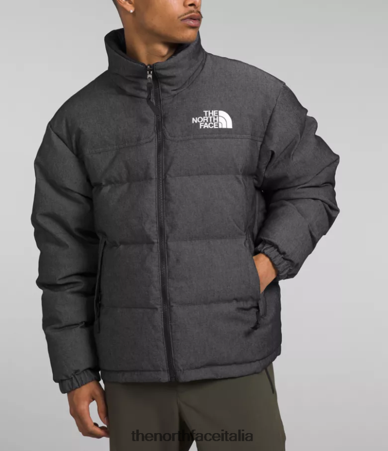 The North Face vestiario 460N8D1204 tnf denim nero uomini 92 giacca nuptse reversibile