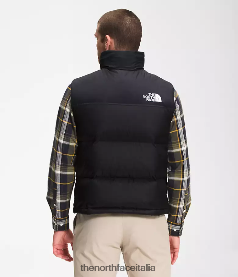 The North Face vestiario 460N8D288 tnf riciclato nero uomini Gilet retrò nuptse del 1996