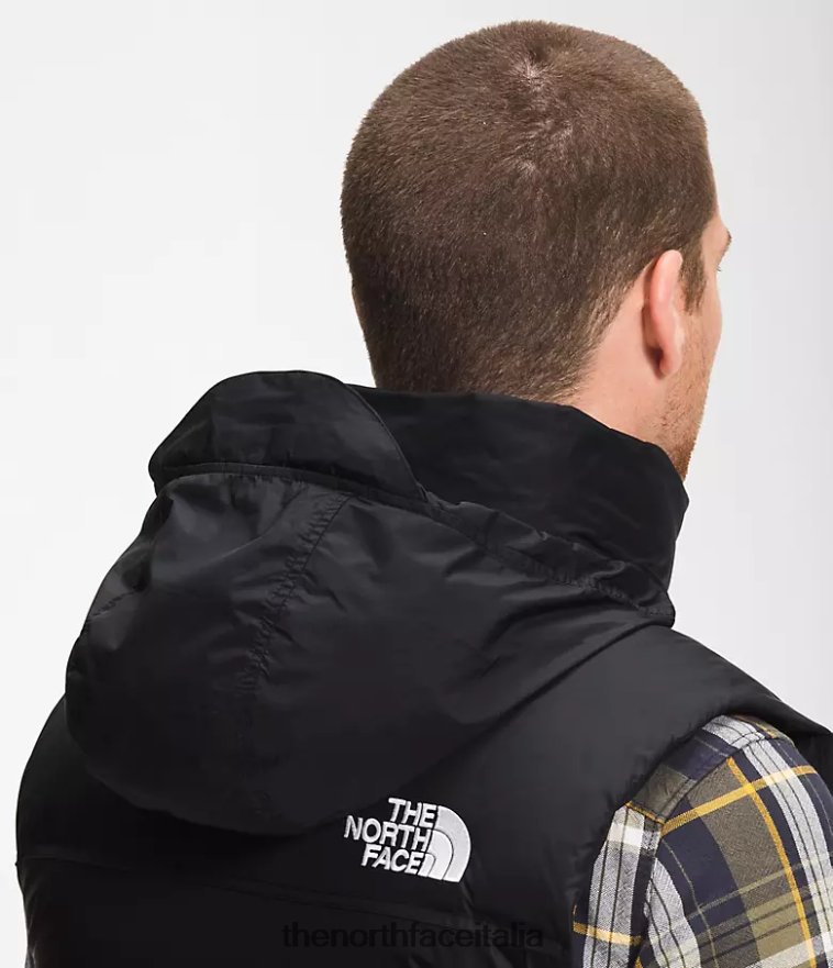 The North Face vestiario 460N8D288 tnf riciclato nero uomini Gilet retrò nuptse del 1996