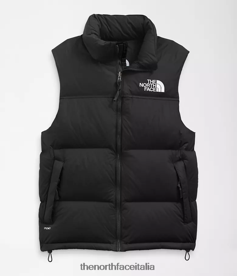 The North Face vestiario 460N8D288 tnf riciclato nero uomini Gilet retrò nuptse del 1996