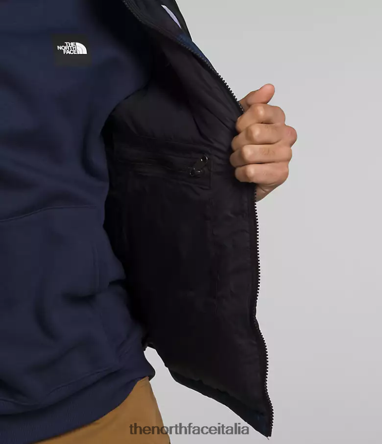 The North Face vestiario 460N8D292 summit blu scuro/tnf nero uomini Gilet retrò nuptse del 1996