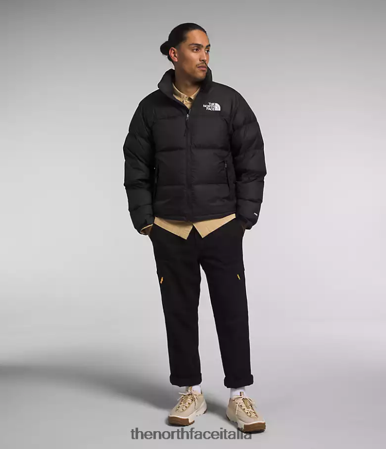 The North Face vestiario 460N8D468 tnf riciclato nero uomini Giacca nuptse retrò del 1996