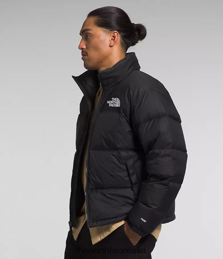 The North Face vestiario 460N8D468 tnf riciclato nero uomini Giacca nuptse retrò del 1996