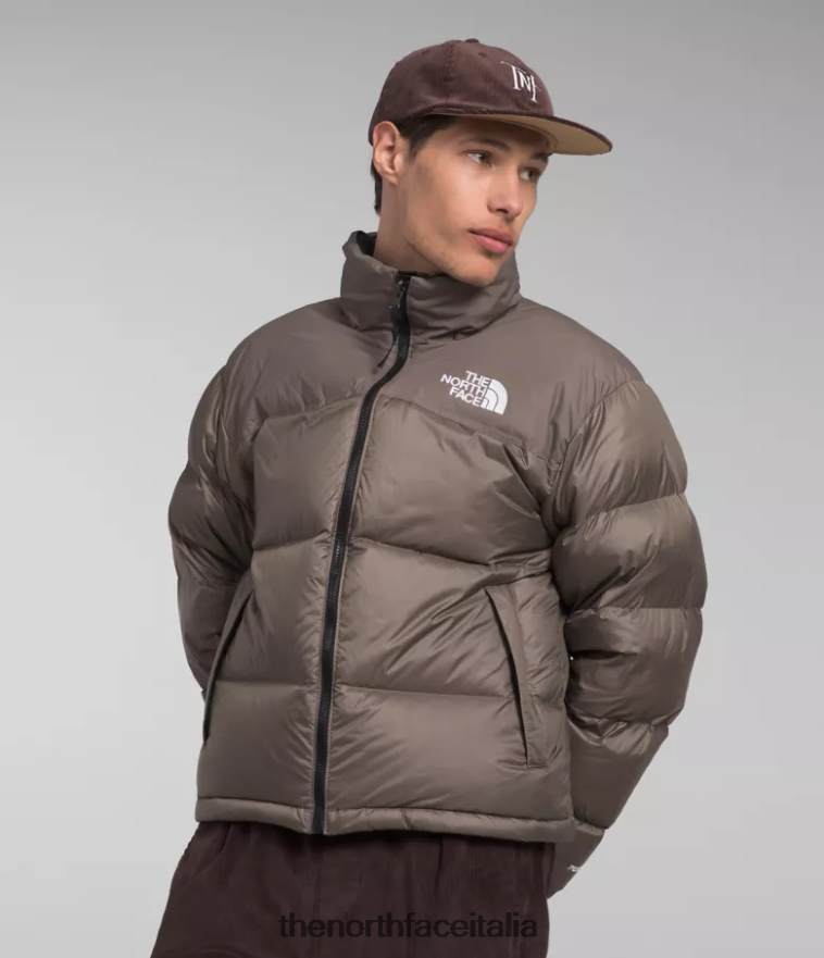 The North Face vestiario 460N8D470 marrone falco uomini Giacca nuptse retrò del 1996