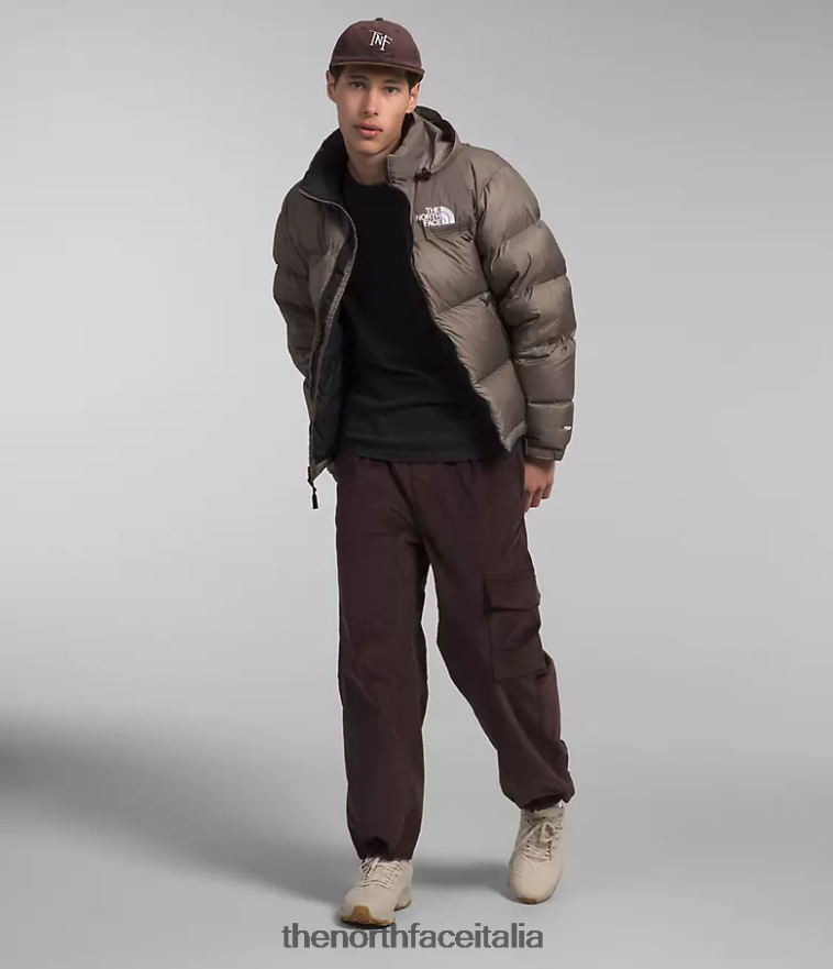 The North Face vestiario 460N8D470 marrone falco uomini Giacca nuptse retrò del 1996
