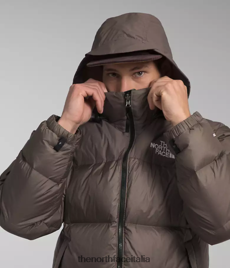 The North Face vestiario 460N8D470 marrone falco uomini Giacca nuptse retrò del 1996
