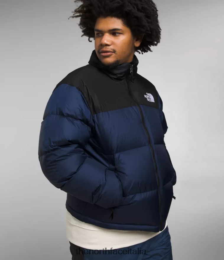 The North Face vestiario 460N8D473 summit blu scuro/tnf nero uomini Giacca nuptse retrò del 1996