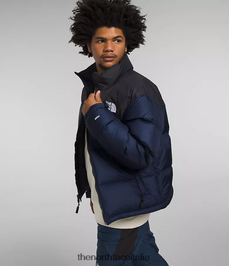 The North Face vestiario 460N8D473 summit blu scuro/tnf nero uomini Giacca nuptse retrò del 1996