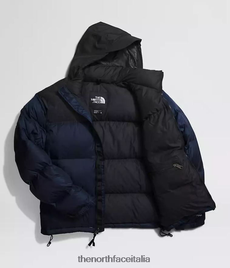 The North Face vestiario 460N8D473 summit blu scuro/tnf nero uomini Giacca nuptse retrò del 1996