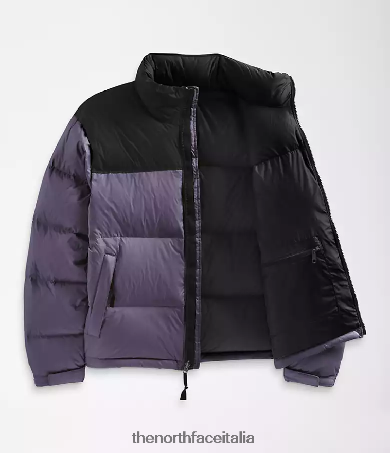 The North Face vestiario 460N8D474 ardesia lunare/tnf nero uomini Giacca nuptse retrò del 1996